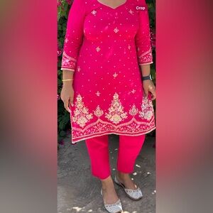 Hot Pink Trouser Indian Punjabi Suit
